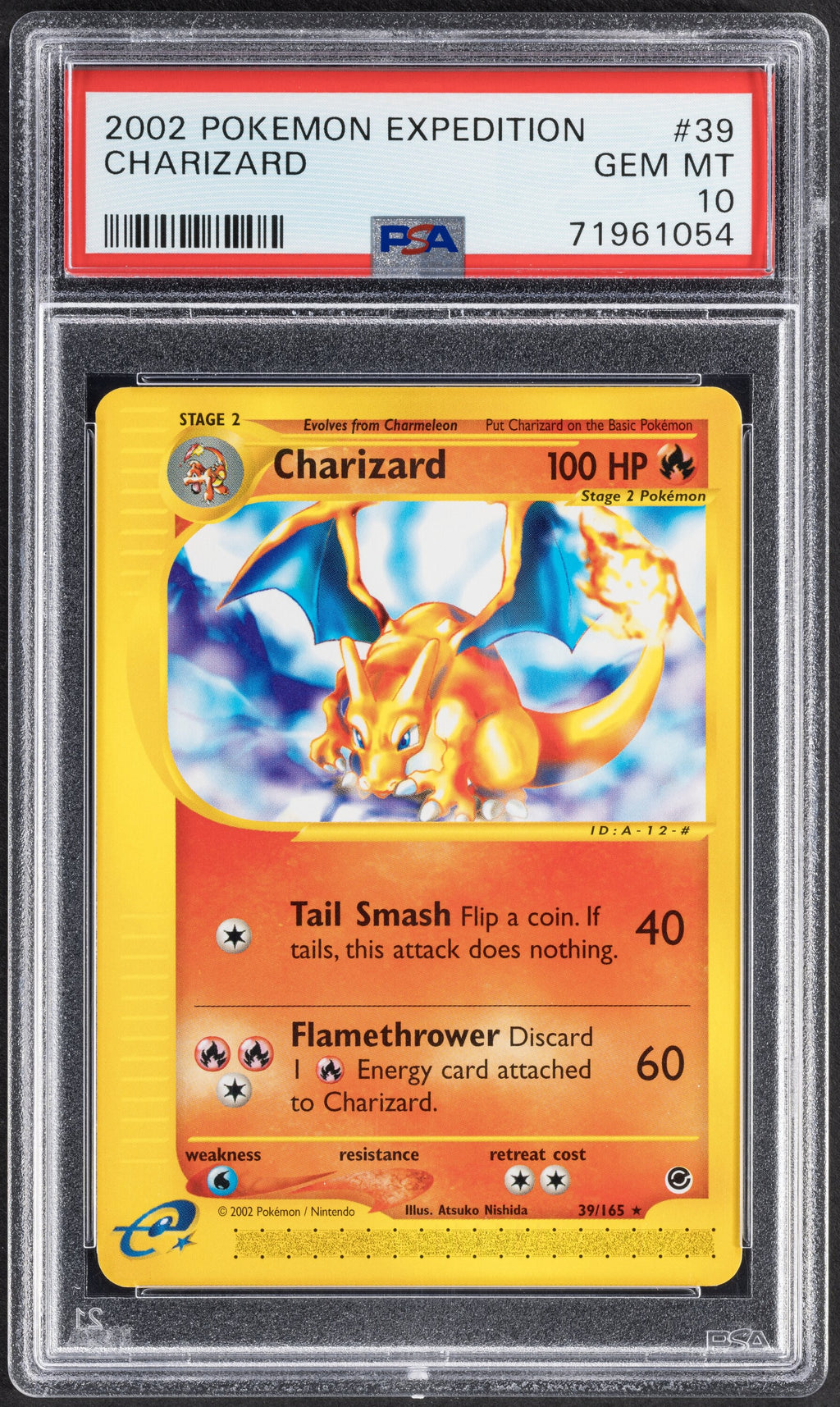 2002 Pokemon Expedition Charizard 39 PSA 10