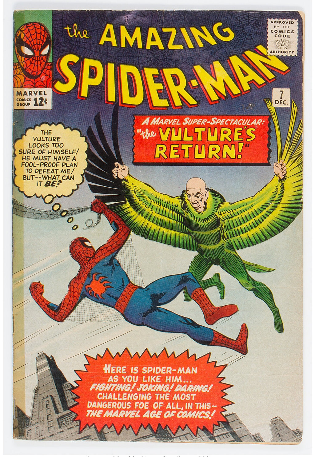 1963 Amazing Spider-Man 7 MID GRADE - 2ND APPEARANCE OF VULTURE