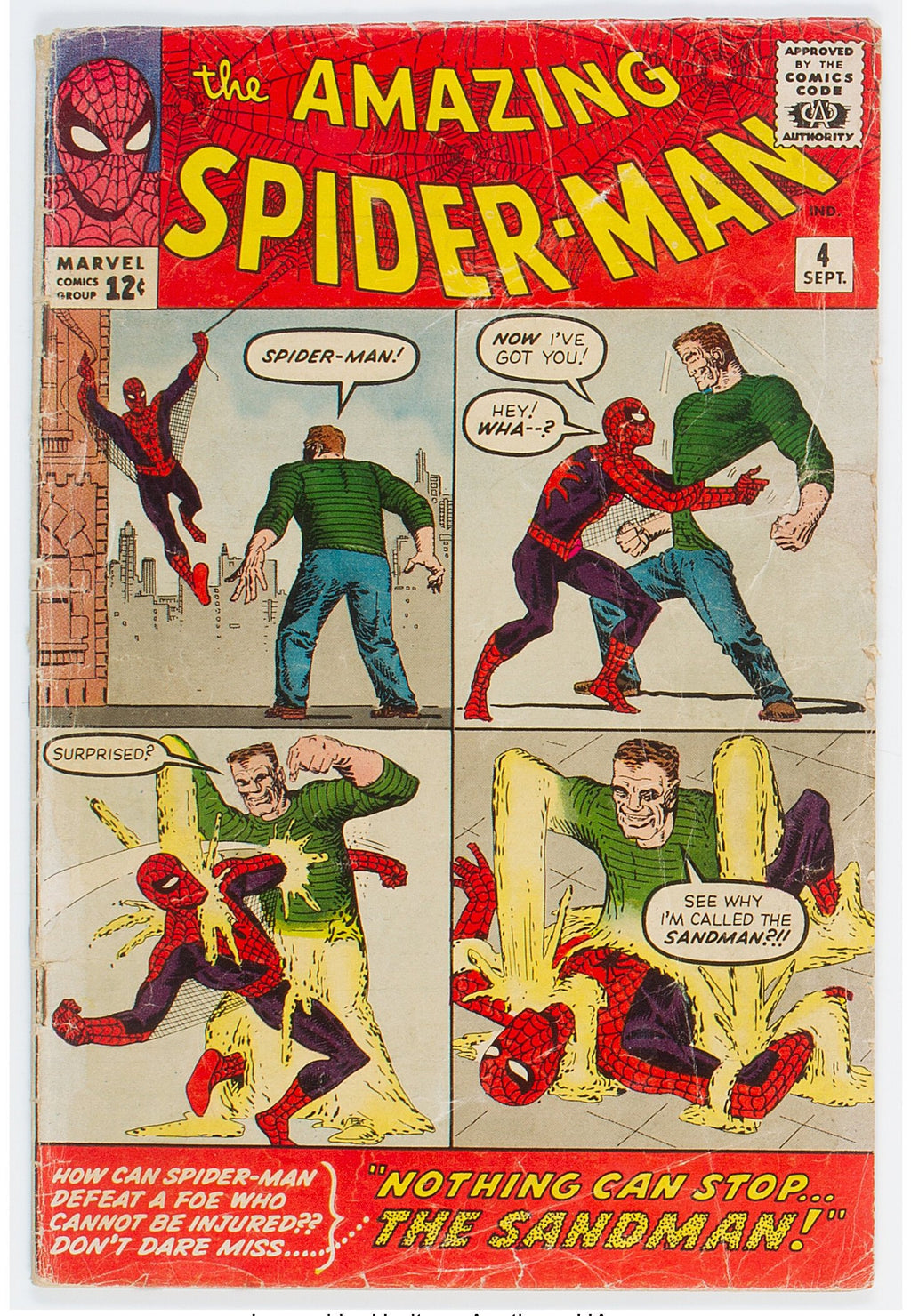 1963 Amazing Spider-Man 4 LOWER GRADE - 1ST APPEARANCE OF SANDMAN