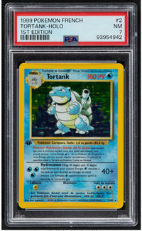 1999 Pokemon French Tortank BLASTOISE 2 Holo 1st Edition PSA 7