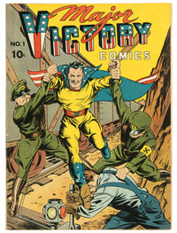 1944 Major Victory Comics 1 FN NAZI WAR COVER