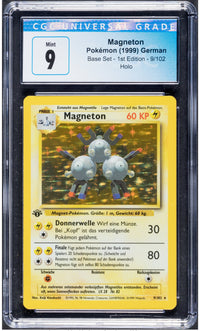 1999 Base Set Magneton German 9/102 Holo 1st Edition CGC 9