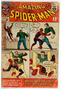 1963 Amazing Spider-Man 4 LOWER GRADE - 1ST APPEARANCE OF SANDMAN