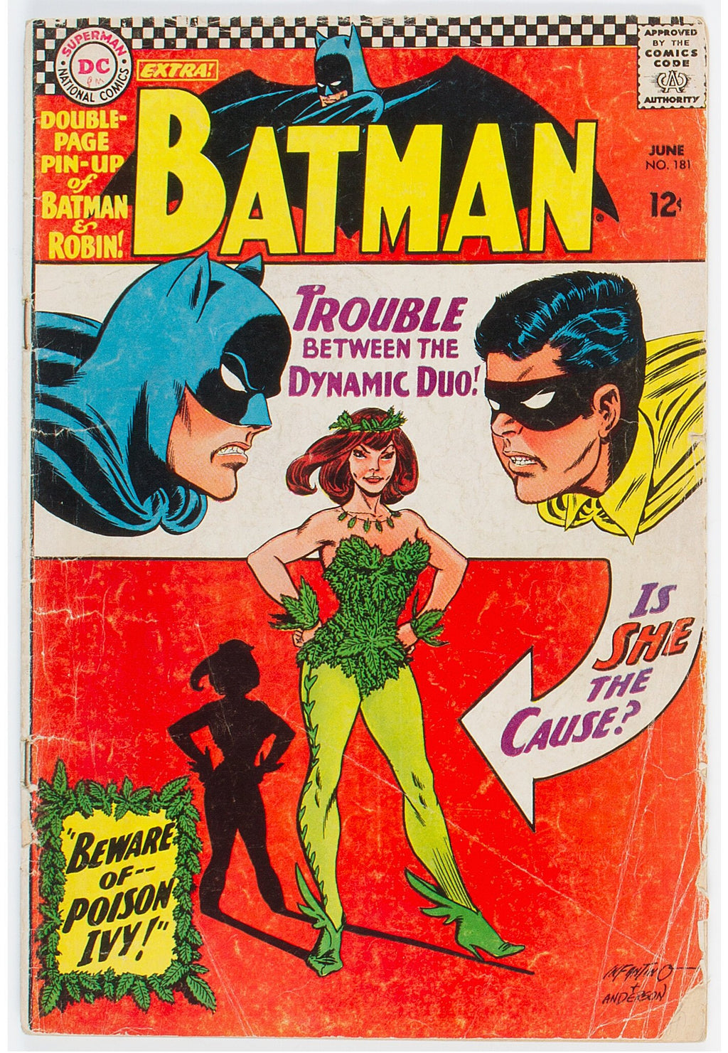 1966 Batman 181 LOW GRADE READER - 1ST APP OF OF POISON IVY