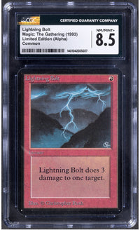 Magic: The Gathering Lightning Bolt Limited Edition (Alpha) CGC 8.5