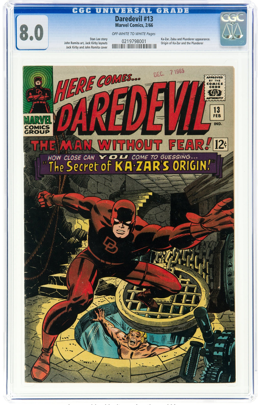 Daredevil 13 CGC 8.0