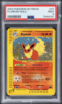 2003 Pokemon Flareon H7 Skyridge PSA 9 SWIRL