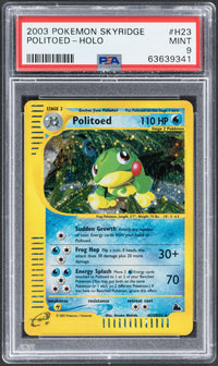 2003 Pokemon Politoed H23 Skyridge Holo PSA 9 Swirl