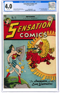 Sensation Comics 71 CGC 4.0 WHITE PAGES RESERVED