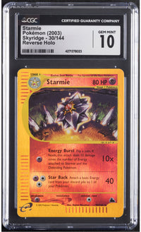 2003 Starmie Pokemon Skyridge 30/144 Reverse Holo CGC 10