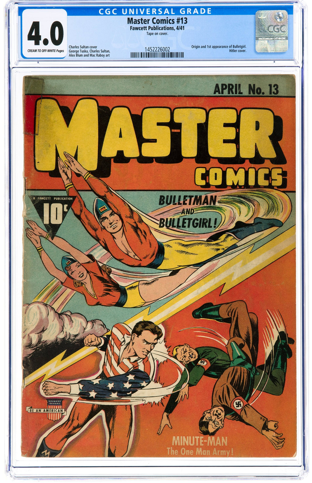 Master Comics 13 CGC 4.0