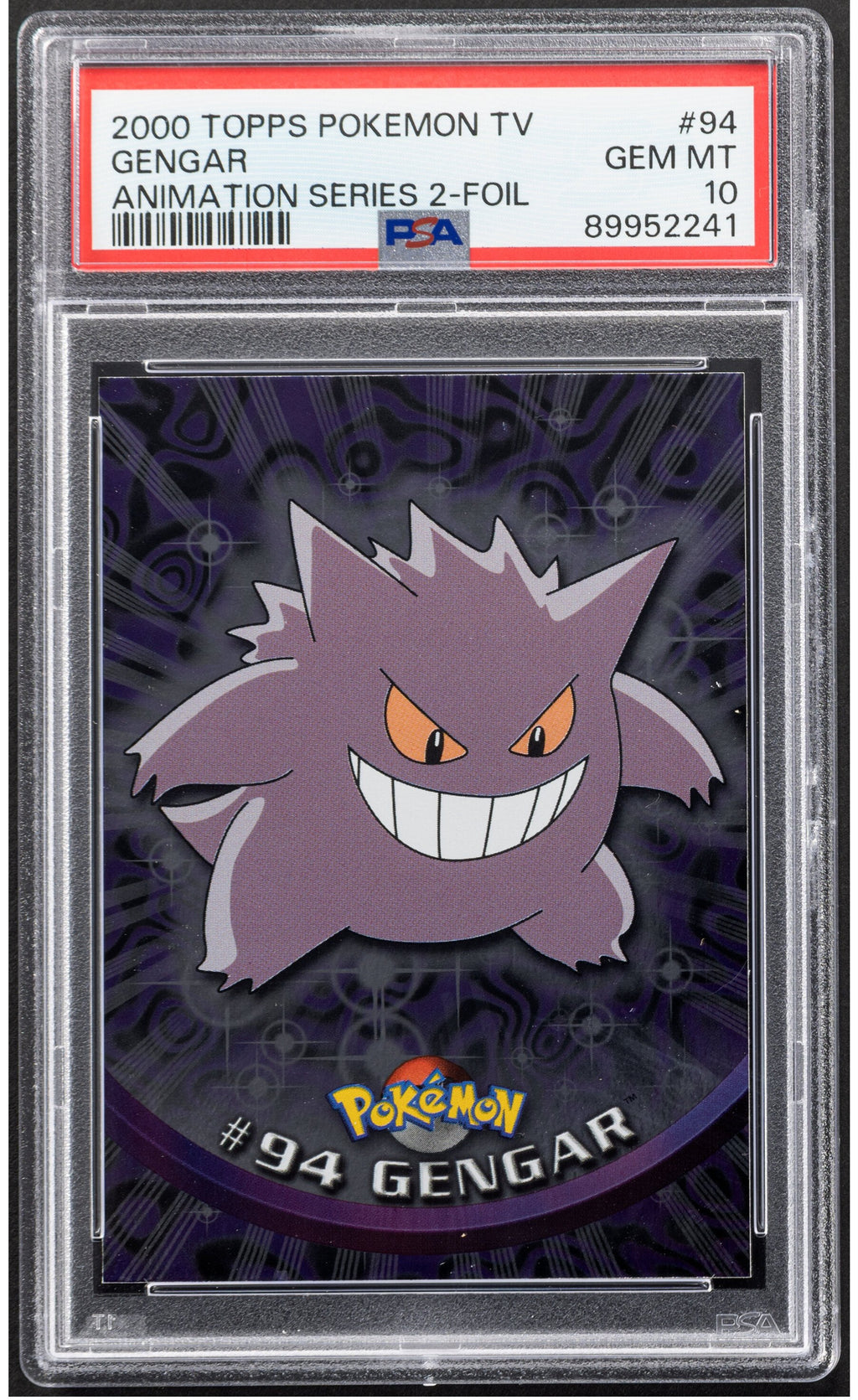 2000 Pokemon Gengar 94 Topps Series 2 PSA 10