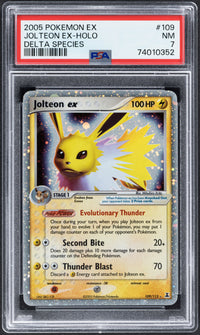 2005 Pokemon Jolteon ex 109 EX Delta Species PSA 7