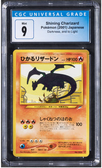 2001 Shining Charizard Pokemon 107/105 Neo Destiny JAPANESE DARKNESS LIGHT CGC 9