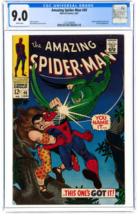 The Amazing Spider-Man 49 CGC 9.0 WHITE PAGES