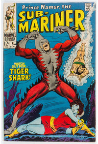 1968 Sub-Mariner 5 HIGH GRADE - 1ST APPEARANCE TIGER SHARK