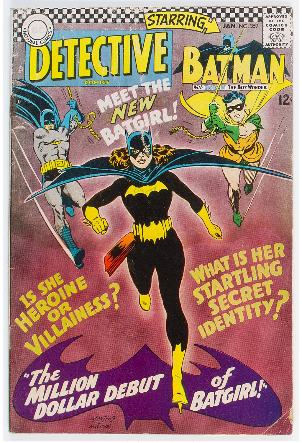 1967 Detective Comics 359 LOWER GRADE - 1ST APP OF BATGIRL