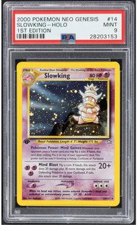 2000 Pokemon Neo Genesis Slowking 14 Holo 1st Edition PSA 9