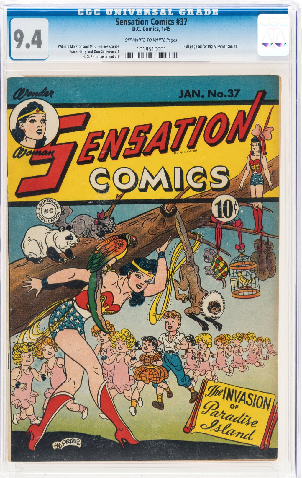 Sensation Comics 37 CGC 9.4