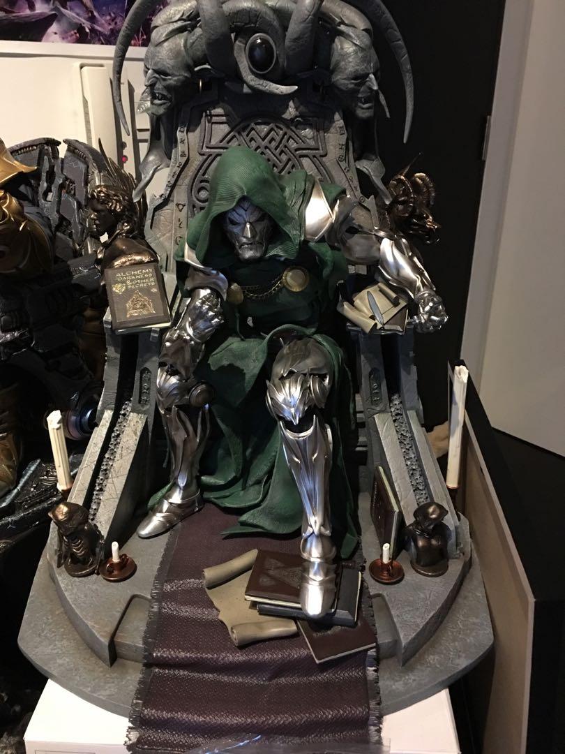 NEW RCB Dr. Doom on Throne Statue 1/4 SCALE CUSTOM SIDESHOW XM