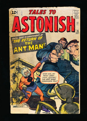 1962 Tales to Astonish 35 - 1ST APP OF ANTMAN IN COSTUME ! COMPLETE ! SILVER AGE
