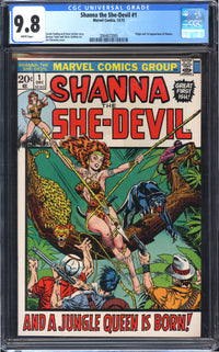 Shanna the She-Devil 1 CGC 9.8 WHITE PAGES