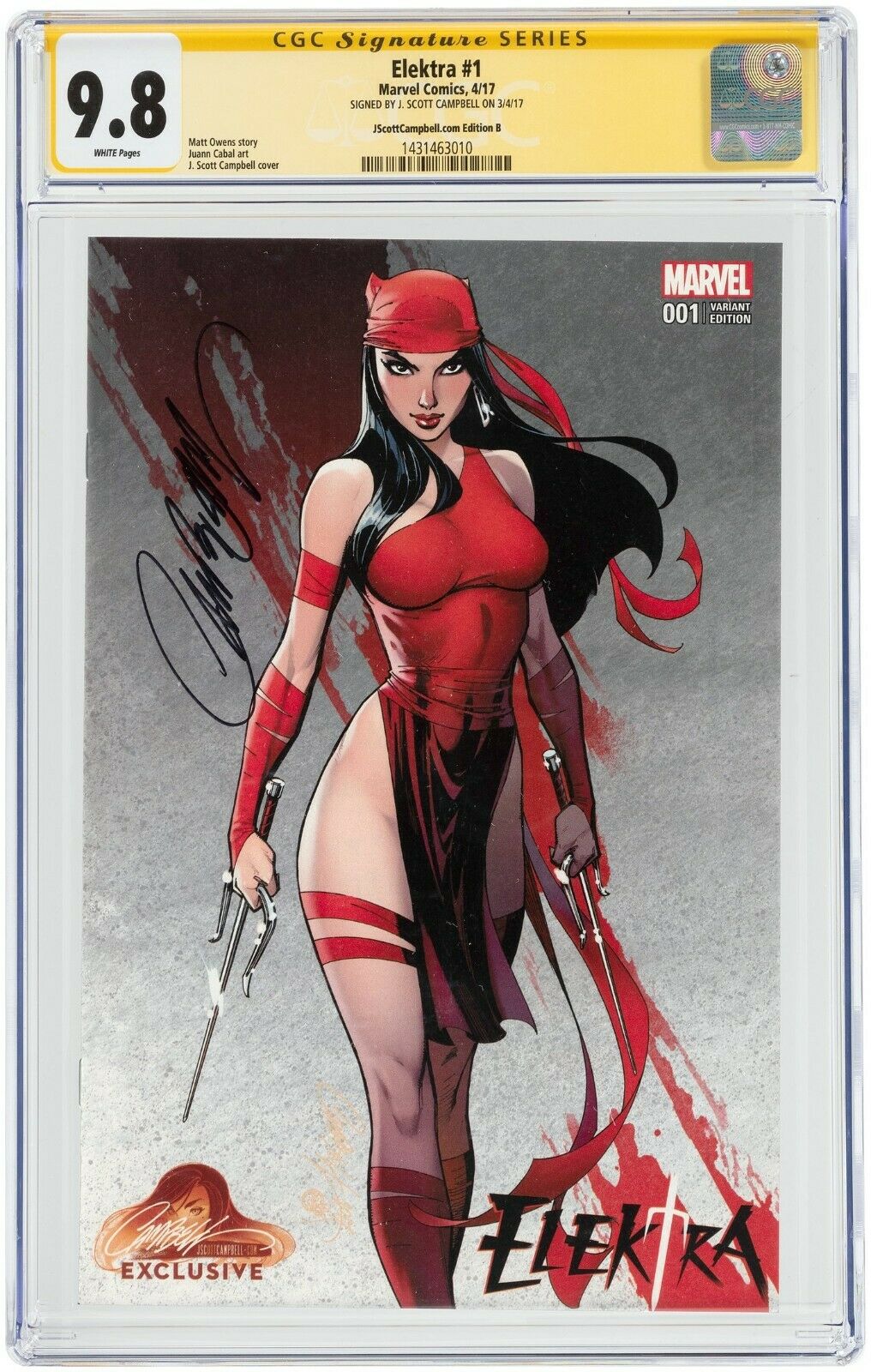 Elektra #1 CGC 9.8