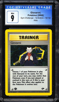 2000 Giovanni Gym Challenge: 1st Edition 18/132 Holo CGC 9