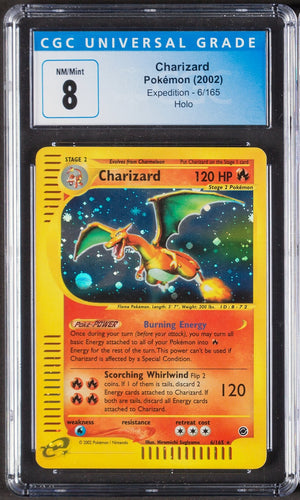 2002 Charizard Pokemon Expedition 6/165 CGC 8