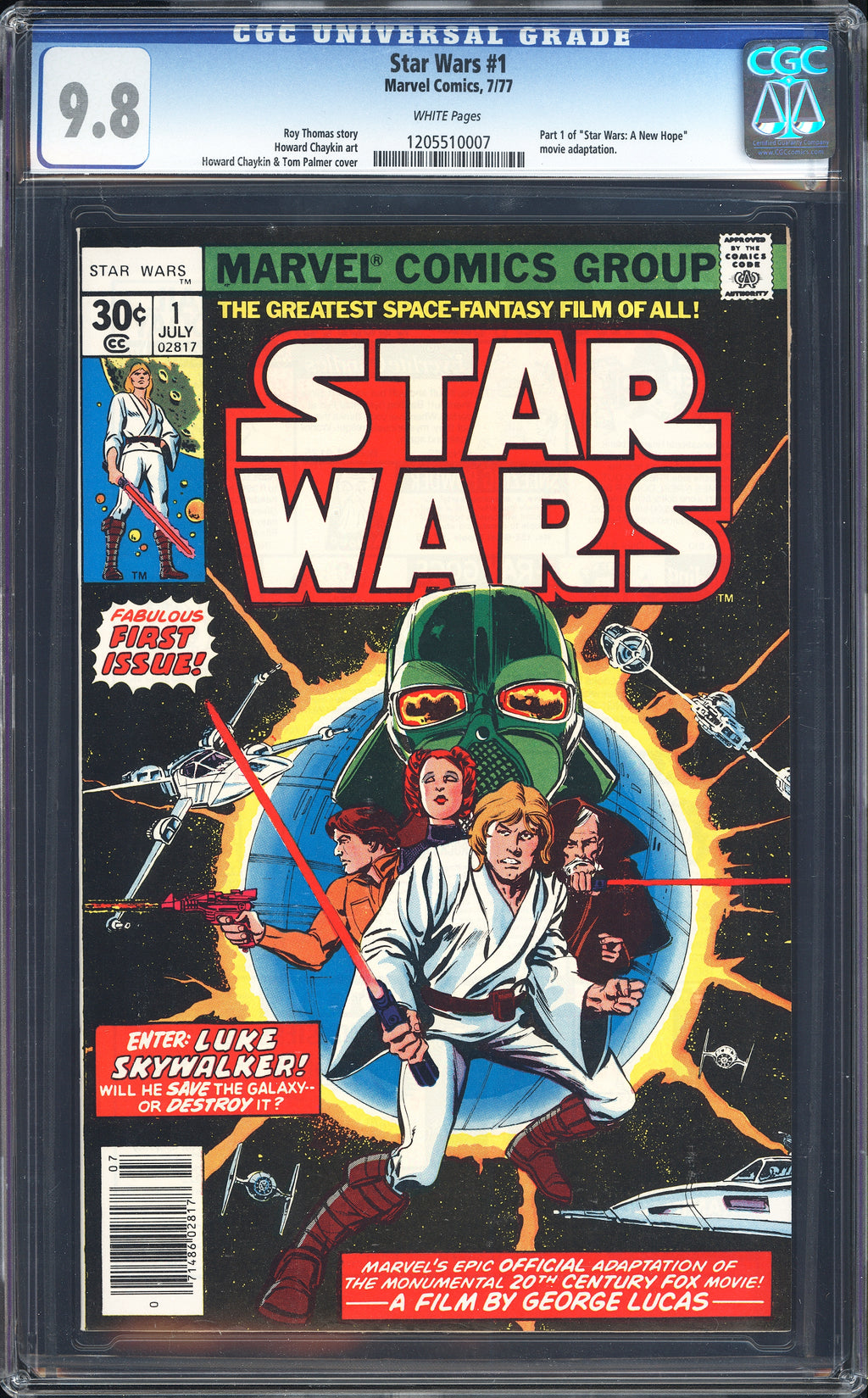 Star Wars 1 CGC 9.8