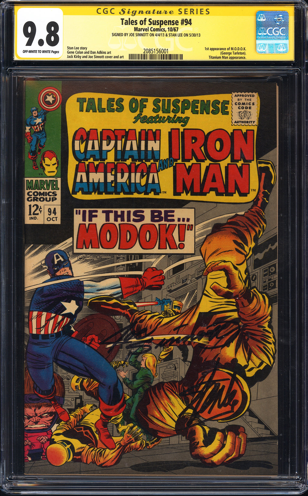 TALES OF SUSPENSE 94 CGC 9.8