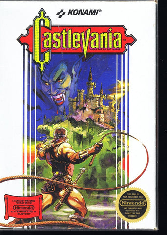 KONAMI CASTLEVANIA Hang TAB / 1st PRINT NES  CIB 5.5