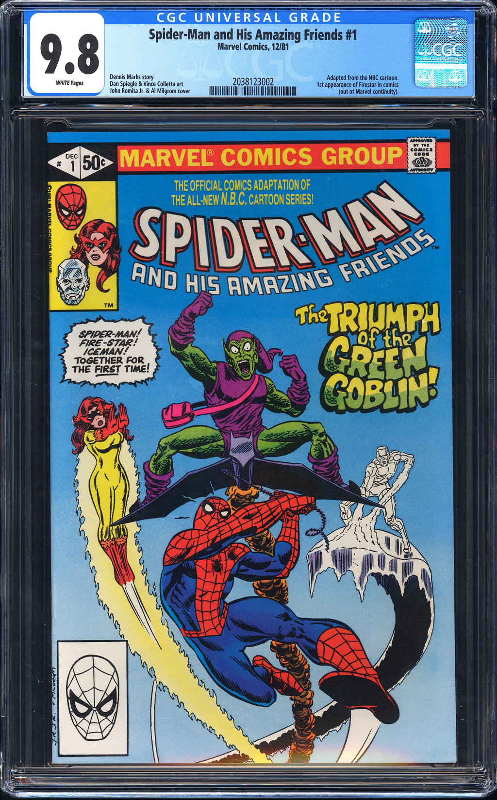 Spider-Man and His Amazing Friends 1 CGC 9.8