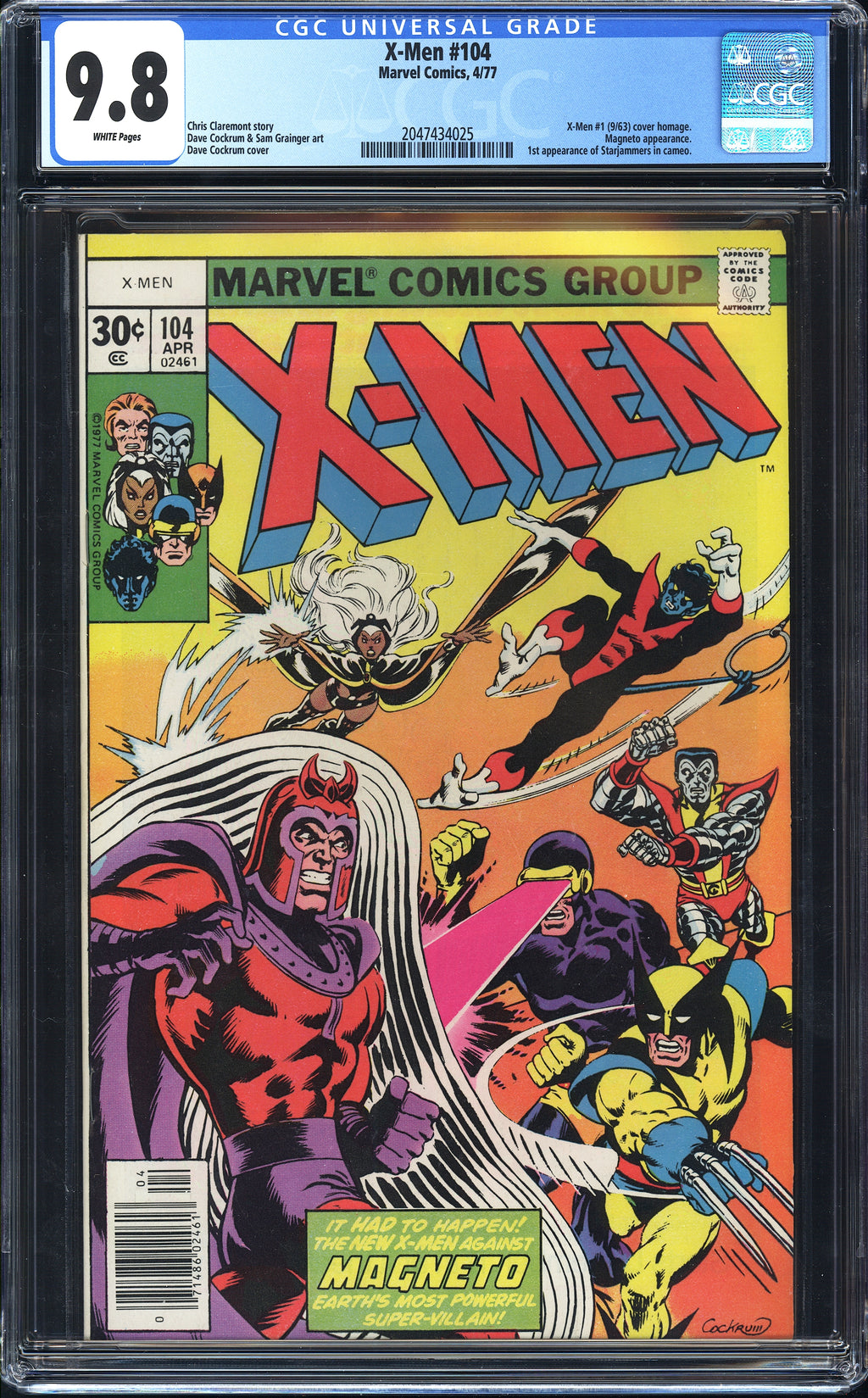 X-Men 104 CGC 9.8