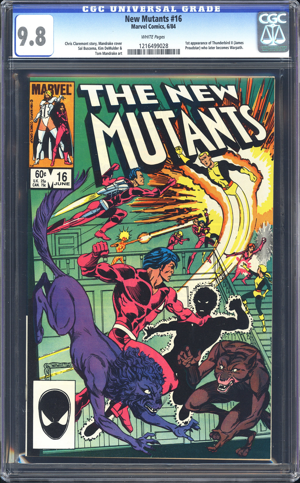 New Mutants 16 CGC 9.8