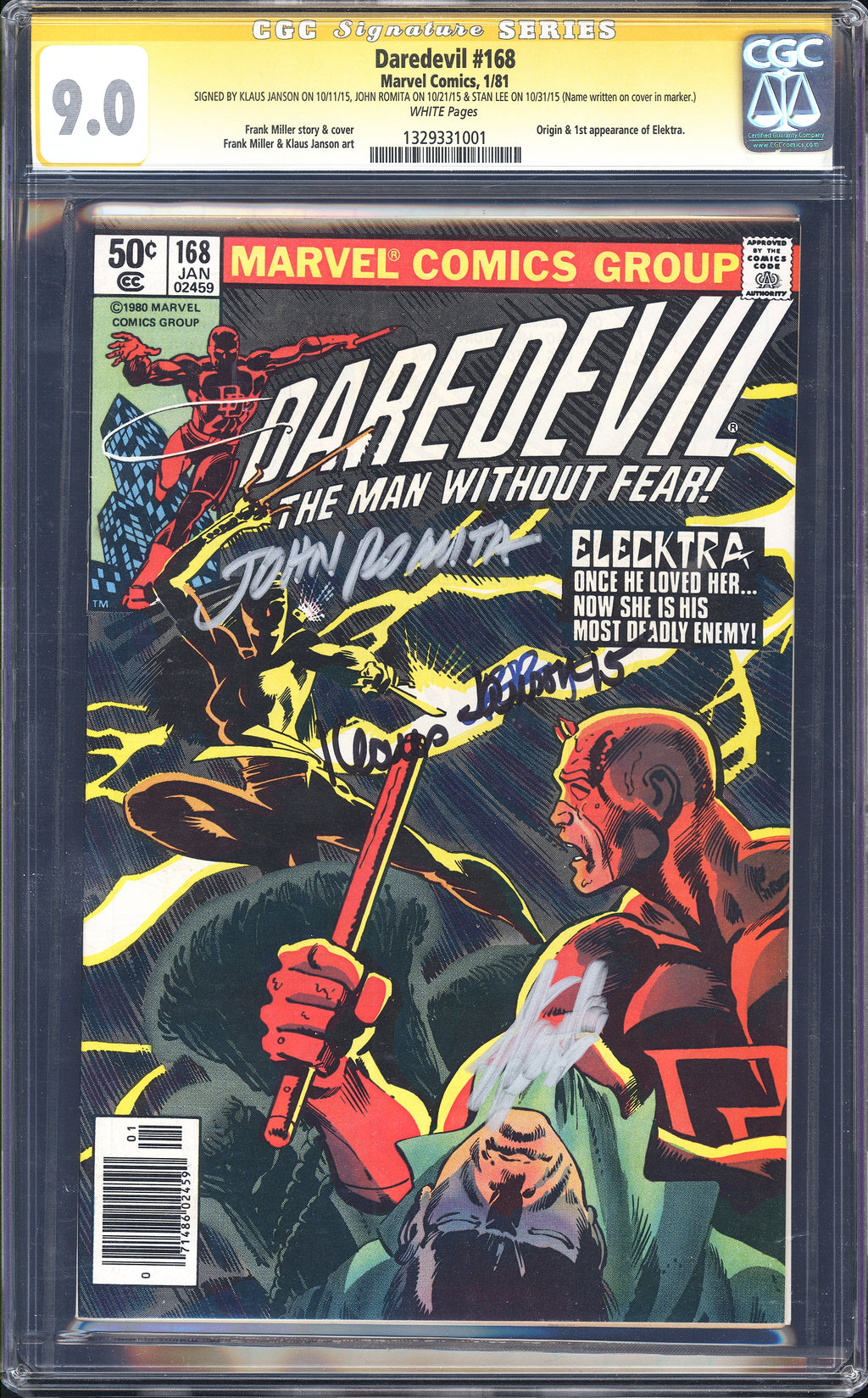 Daredevil 168 CGC 9.0