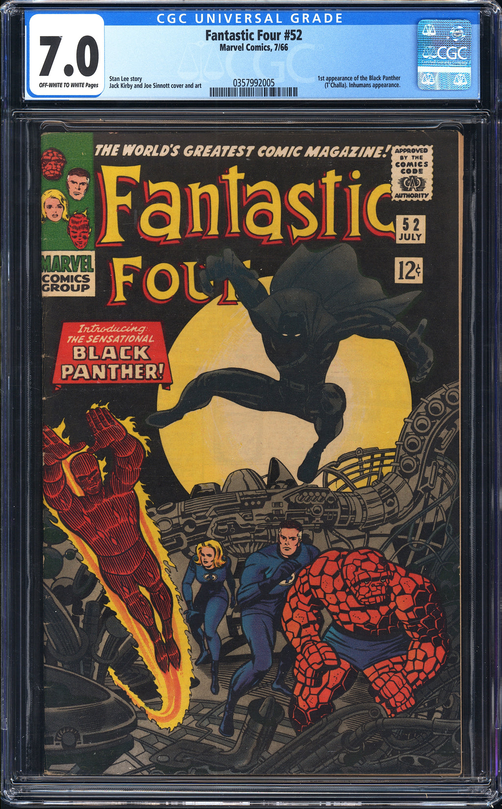 Fantastic Four 52 CGC 7.0