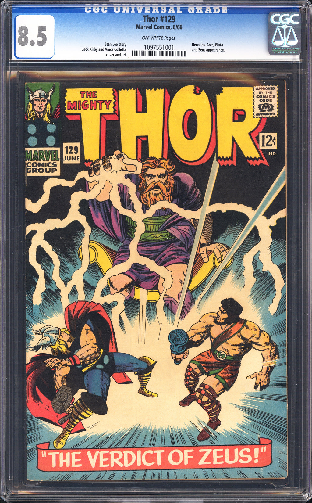 Thor 129 CGC 8.5