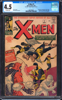 X-Men 1 CGC 4.5 SS JACK KIRBY