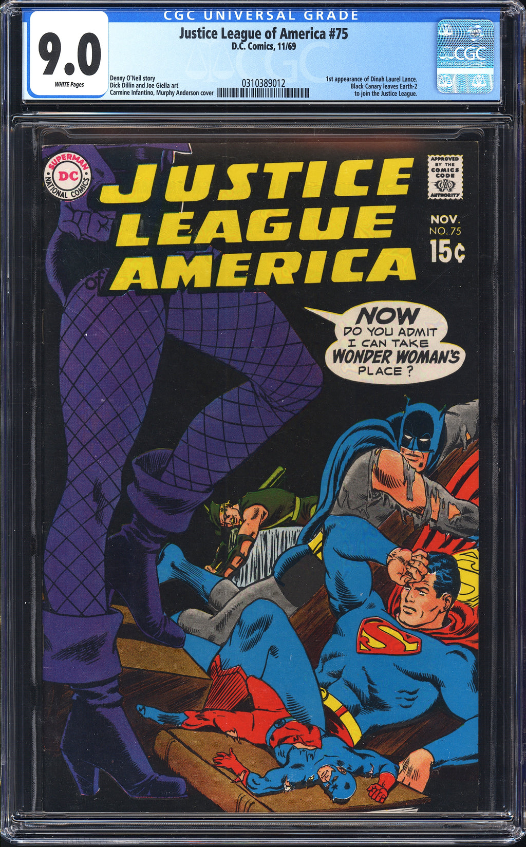 Justice League of America 75 CGC 9.0