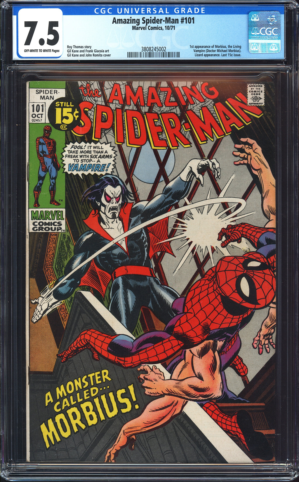 Amazing Spider-Man 101 CGC 7.5