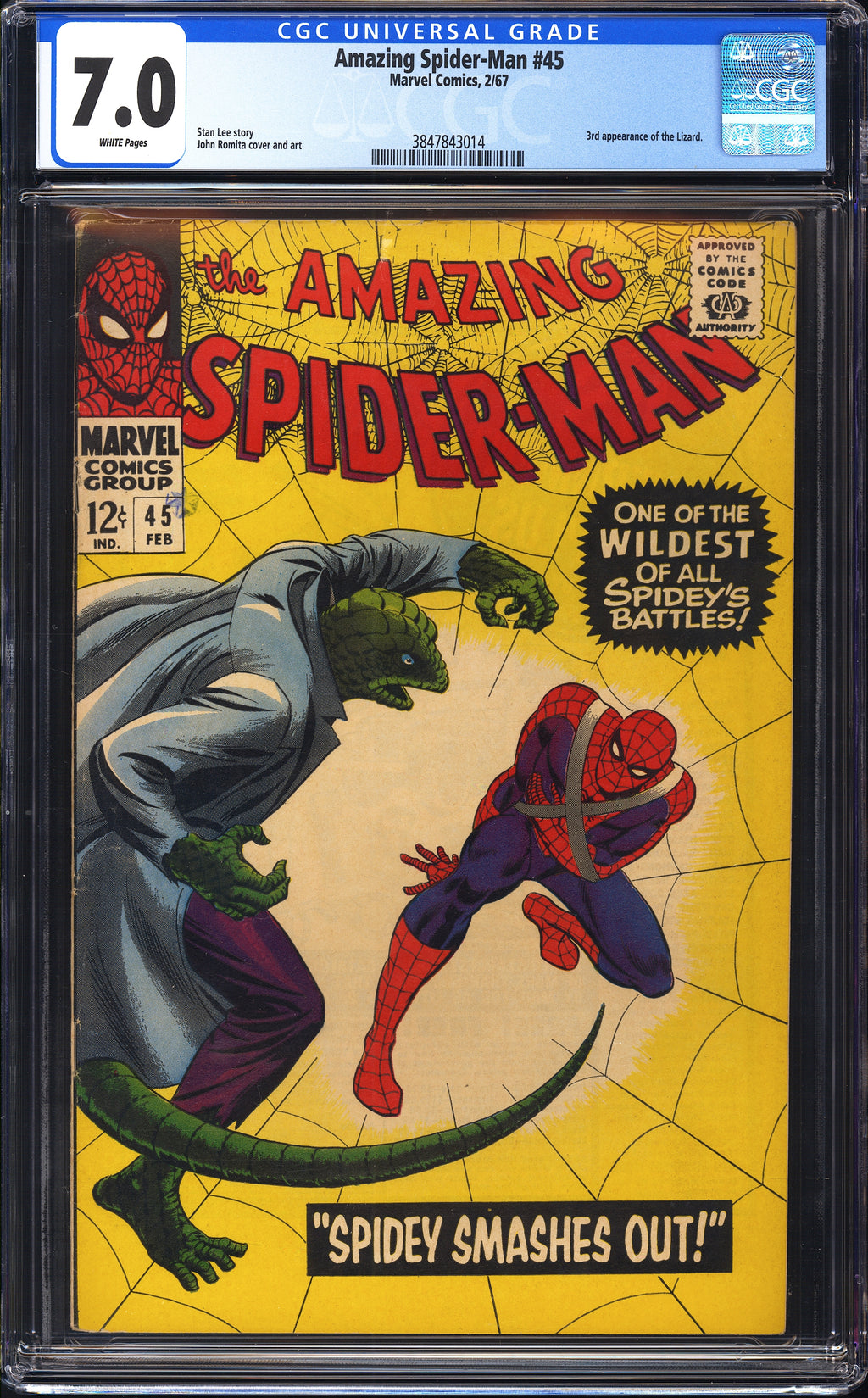 Amazing Spider-Man 45 CGC 7.0