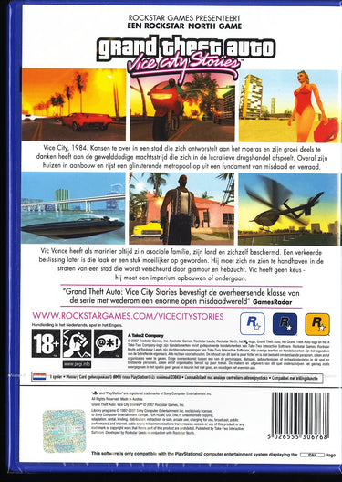 Grand Theft Auto: Vice City Stories (Playstation 2, 2006) CIB LIKE NEW
