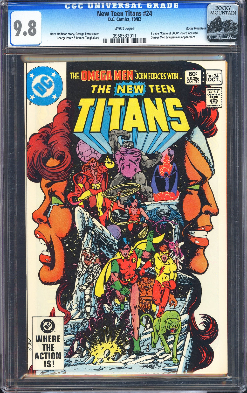 New Teen Titans 24 CGC 9.8 ROCKY MOUNTAIN PEDIGREE