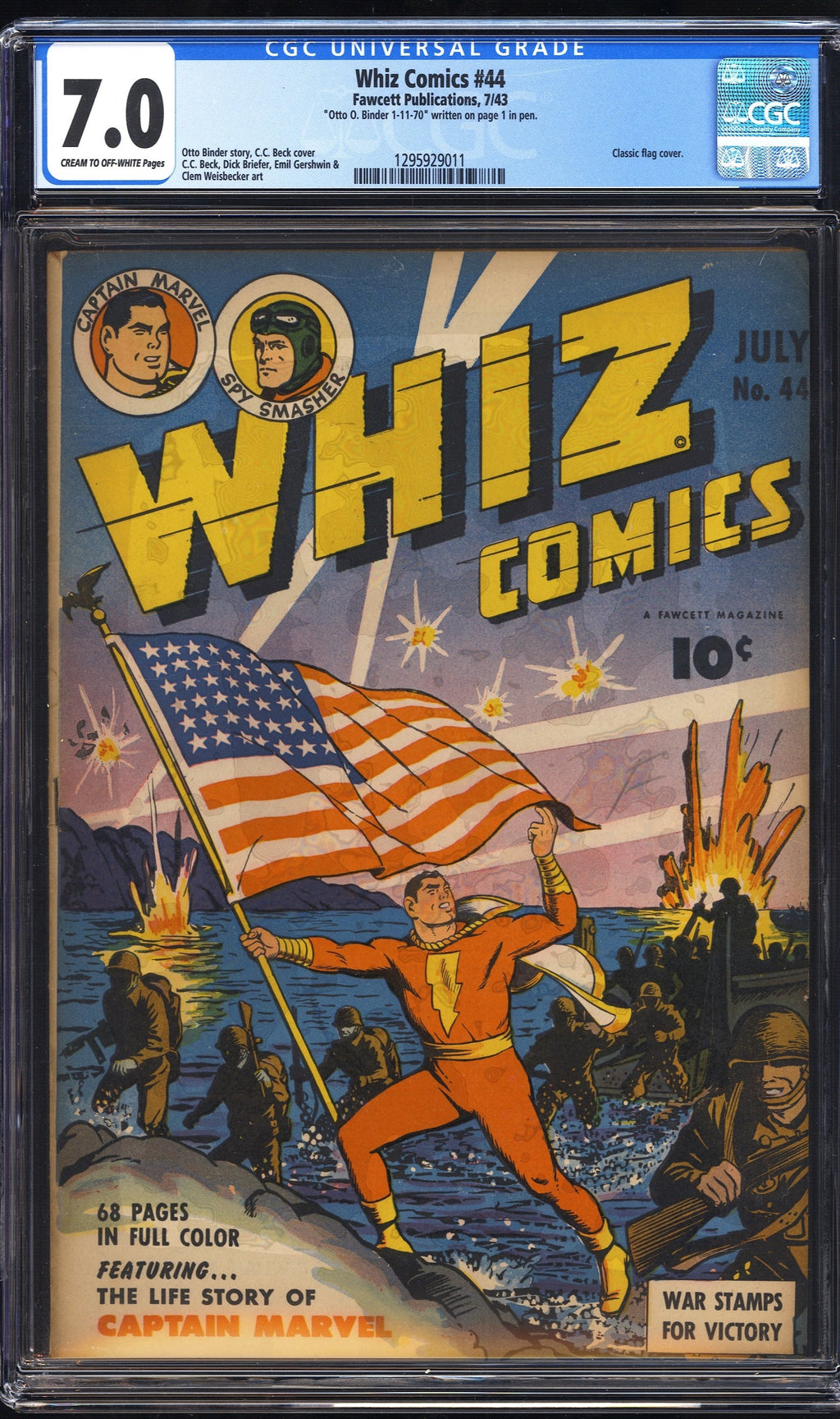 Whiz Comics 44 CGC 7.0