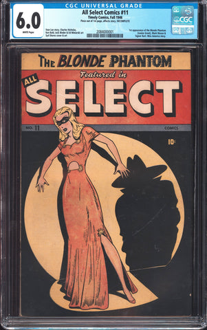 All Select Comics 11 CGC 6.0