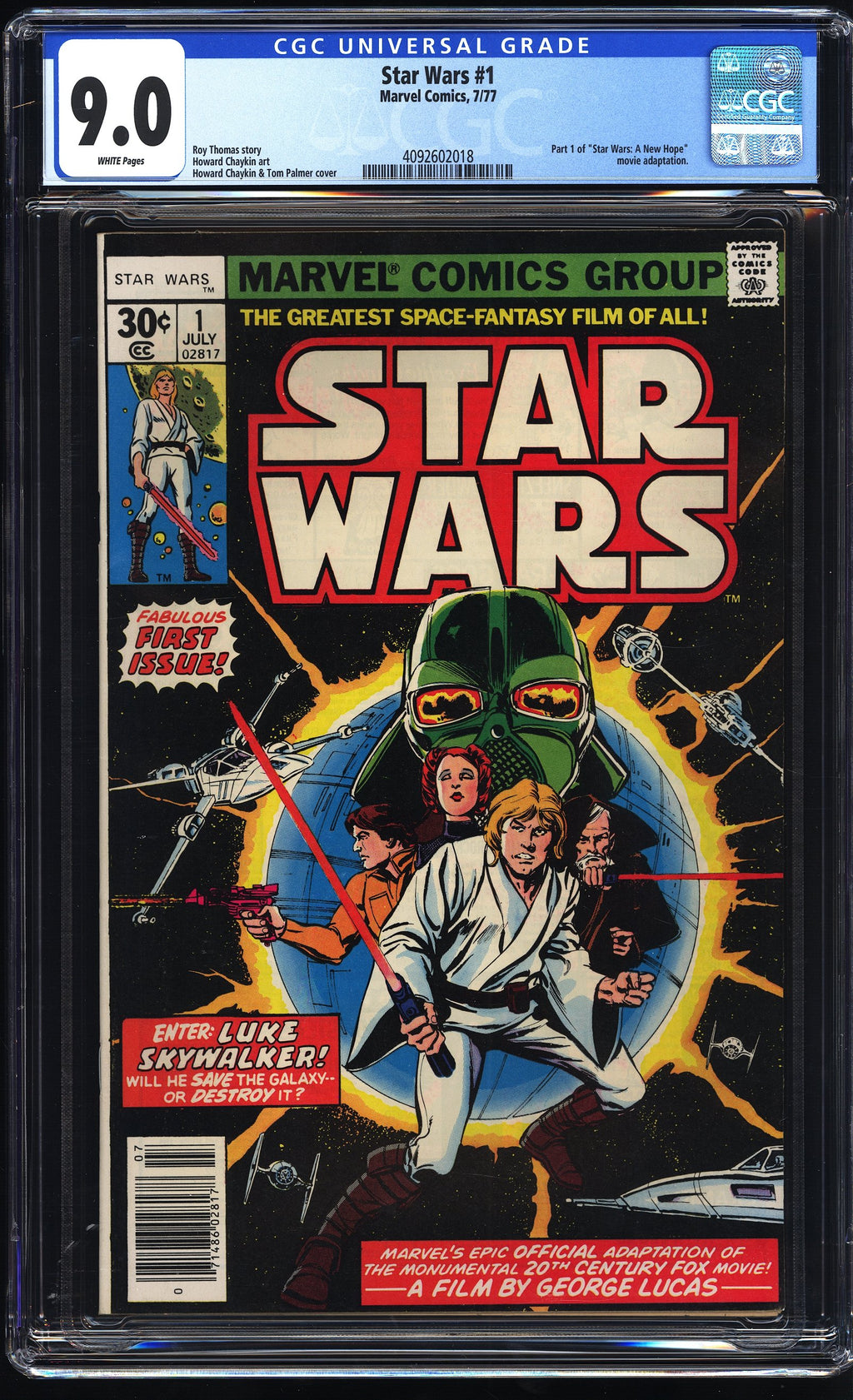 Star Wars 1 CGC 9.0