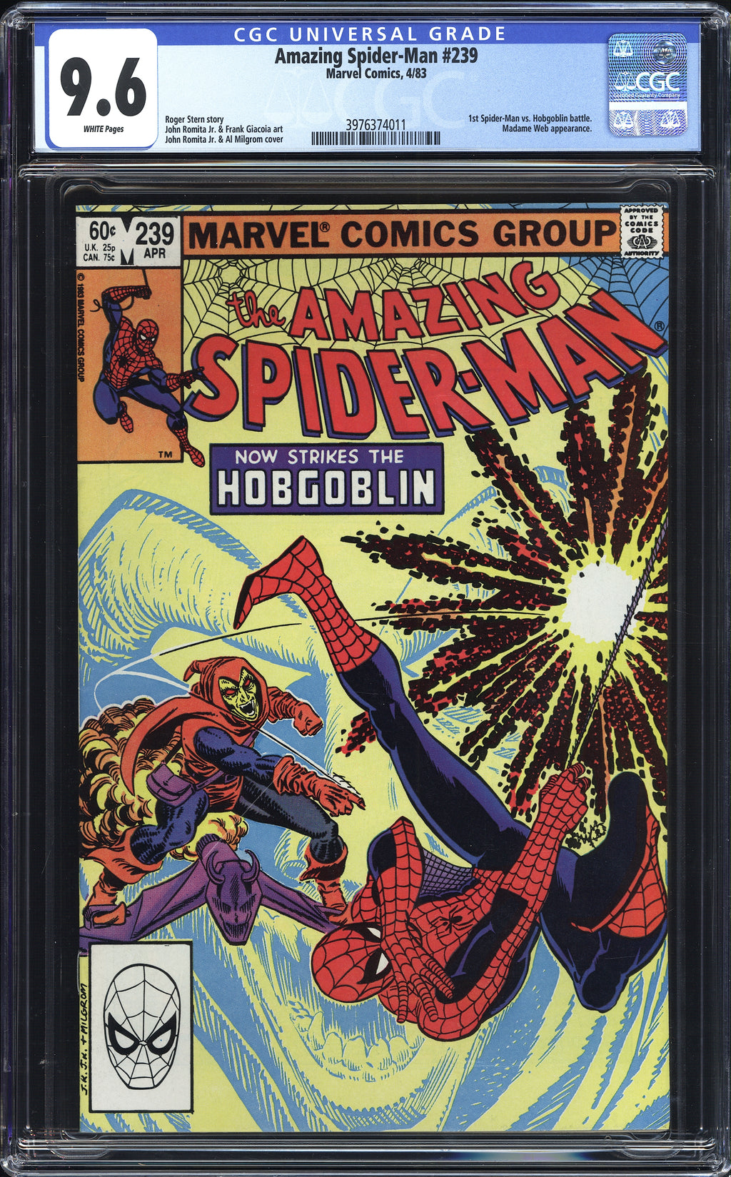 Amazing Spider-Man 239 CGC 9.6