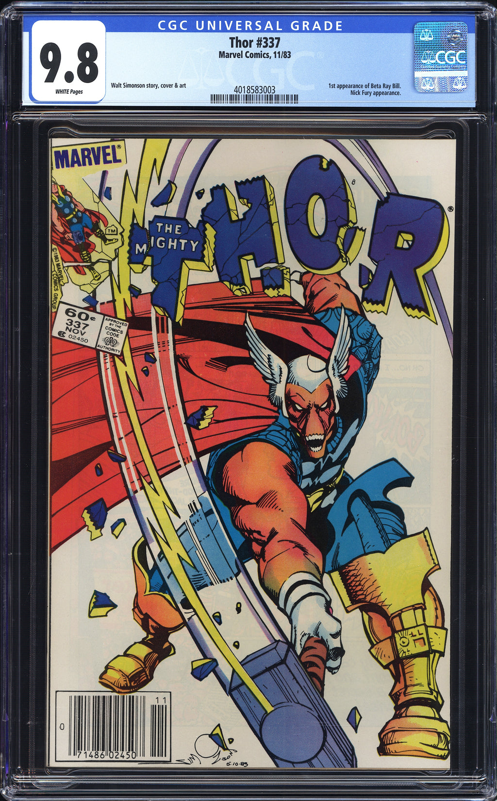 Thor 337 CGC 9.8