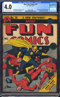 More Fun Comics 74 CGC 4.0